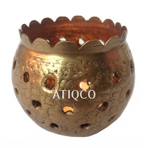 Soportes votivos de hierro Kangura redondos de Venta caliente decoración del hogar para bodas y festivales para uso en Mesa - Product Image 5