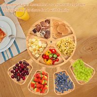 Fruit Snack Kaasplaat Multi-Layer Tray Cake Stand Dienblad Houten Serveerschalen Voor Aperitief Kaas En Snacks