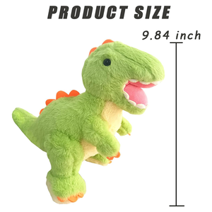 Jolies membres ouverts rose bouche dents douces debout tyrannosaure peluche enfants sûr <span class=keywords><strong>câlin</strong></span> jouet peluche Animal vert dinosaure - Product Image 3