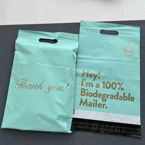 Logo personnalisé imprimé, sac express de luxe biodégradable et recyclable pour chaussures, vêtements, fourrure, chaussettes, emballage, enveloppe, courrier - Product Image 6