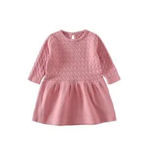 Vestido de algodão para crianças, vestido infantil para meninas