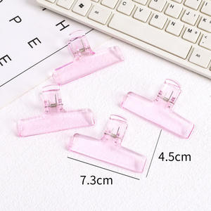 Großhandel Kunststoff Handwerk Büroklammern Niedliche transparente Acryl Binder <span class=keywords><strong>Clip</strong></span> Kunststoff Feilen klemmen für Büro & Schule Love Style - Product Image 5