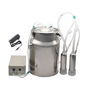 Machine à traire à pulsateur d'air haute performance motorisée en acier inoxydable 304 pour usage agricole, tension personnalisable, garantie 1 an pour les vaches - Product Image 1