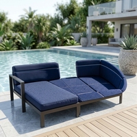 Tissu d'ameublement en oléfine de qualité marine, imperméable, résistant aux UV, en polypropylène, pour sièges de bateau, meubles de ponton, coussins