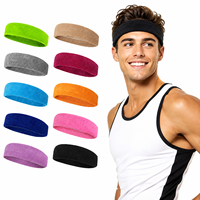 Bandeau large extensible anti-transpiration pour le sport, course, yoga, entraînement, hommes et femmes, OEM