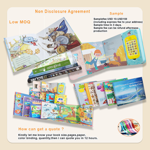 <span class=keywords><strong>Libro</strong></span> Sonoro Educativo per Bambini con Copertina Rigida OEM, <span class=keywords><strong>Libro</strong></span> Interattivo con 11 Pulsanti (Canto del Mattino) - Product Image 6