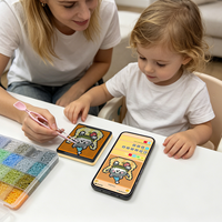 Tableau de contrôle intelligent LED 32x32 pour perles à fusionner, contrôle par application, compatible avec les perles Perler de 2,6 mm, import de photos, guide de luminescence, artisanat DIY pour adolescents et adultes