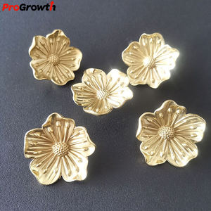 Poignée en forme de prune accessoires de quincaillerie de meubles armoire tiroir porte d'armoire fleur <span class=keywords><strong>poignées</strong></span> et boutons en <span class=keywords><strong>laiton</strong></span> - Product Image 4