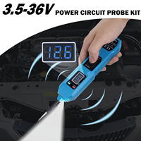 Probador Eléctrico Digital para Automóviles de 6V-36V AC/DC, Multifuncional, para Diagnóstico de Cortocircuitos
