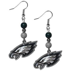 Pendientes Colgantes con Cuentas de <span class=keywords><strong>los</strong></span> Philadelphia Eagles, Pendientes Colgantes de 32 Equipos de Fútbol Americano para Aficionados, Regalo Personalizado al por Mayor - Product Image 1