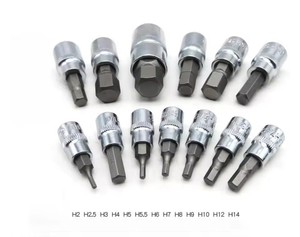 Ensemble d'outils de réparation pour clé à cliquet hexagonale en acier au chrome-vanadium, 13 pièces - Product Image 4