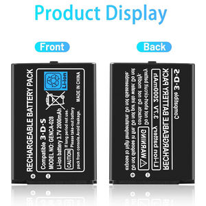 Batteries de remplacement 3.7V 2000mAh pour <span class=keywords><strong>batterie</strong></span> <span class=keywords><strong>Nintendo</strong></span> <span class=keywords><strong>3DS</strong></span> Console <span class=keywords><strong>batterie</strong></span> intégrée - Product Image 3