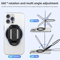Nouveau produit : Support magnétique flexible en alliage aluminium-zinc, anti-corrosion, réglable en hauteur à 360° °   Support de téléphone pour bureau