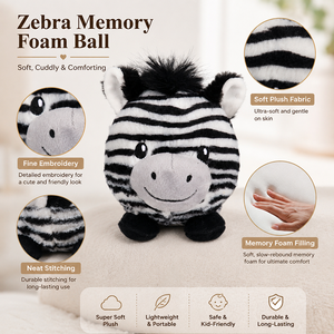 Pelota Antiestrés Personalizada, Linda Pelota <span class=keywords><strong>de</strong></span> Peluche <span class=keywords><strong>de</strong></span> Animalito Zebra, Kawaii, Anti-Ansiedad, para Niños y Adultos, Tamaño <span class=keywords><strong>de</strong></span> Bolsillo, Regalo <span class=keywords><strong>de</strong></span> Cumpleaños - Product Image 3