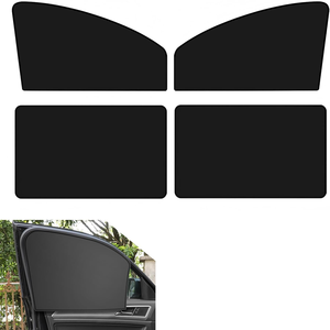 U'LUCK Cortinas Negras para Ventanas Laterales de Coche - 4 Piezas, Parasoles Magnéticos de Privacidad, Bloqueo 100% de Luz, Cubiertas para Ventanas, Sensación de Frescura - Product Image 5