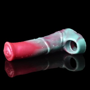 Funda de silicona suave FRRK para pene, extensor de pene de fantasía, extensor de pene masculino, juguetes sexuales para adultos al por mayor - Product Image 4