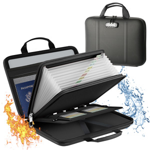 Custodia Rigida Ignifuga per Documenti, Organizzatore Ignifugo con Serratura, Valigetta Rigida, Borsa Portadocumenti Ignifuga Multistrato - Product Image 1