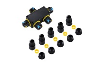 Connecteur étanche IP68 M684-F 5 voies Type F Connecteur rapide sans vis en nylon et cuivre 24A 450V Certifié ENEC CE