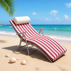 TUMBONA 55*180*8CM-8 Tapete de Playa de Algodón Entrelazado con Cojines de Esponja y Almohada - Product Image 2