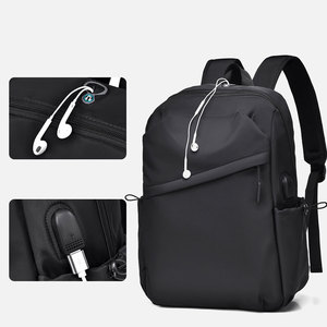 Sac à dos pour ordinateur portable personnalisé, grande capacité, imperméable, antivol, avec port USB, logo personnalisé, sac à dos pour étudiants et professionnels - Product Image 3