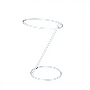 white Modern Eco-Friendly for Washable Luxury Freestanding Wire Metal Steel Cap Rack Hat Display Stand for Clothing Shop - Product Image 1