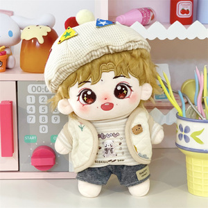 Personnalisable 10cm & 20cm coton peluche Figure poupée Cartoony humain en forme de Kpop idole votre propre peluche jouet - Product Image 3