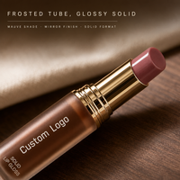 Lip Gloss Solid Glass Lips 2026 yang Sedang Tren, Hasil Akhir Berkilau Basah, Tube Ramping, Logo Kustom, Label Pribadi, Makeup Mineral Fashion