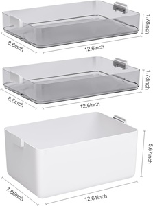 Boîte de rangement en plastique de 19.7 pintes avec plateau amovible Conteneur d'organisateurs d'artisanat durables pour organiser la couture de perles <span class=keywords><strong>Playdoh</strong></span> - Product Image 2