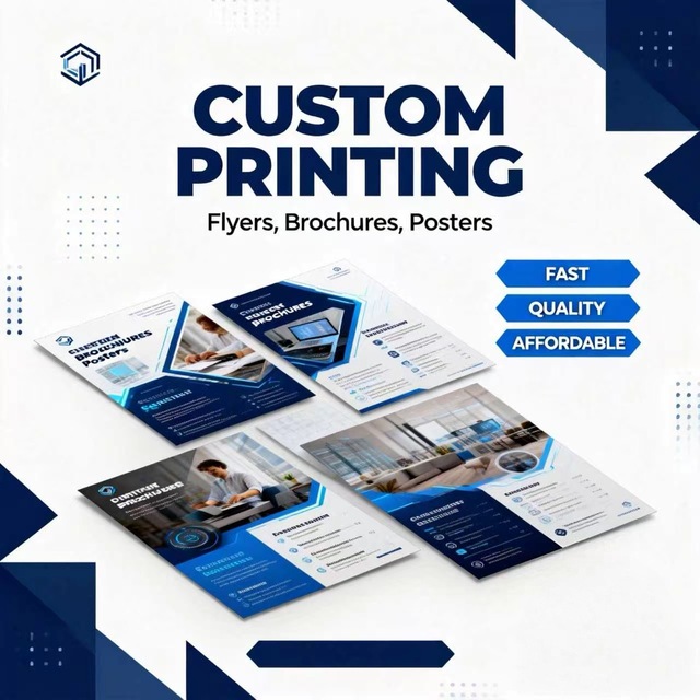 Advertising Flyer Customized Three-Fold High-Definition Printing A4 Color Single Page Poster Design Enterprise Picture Album UV