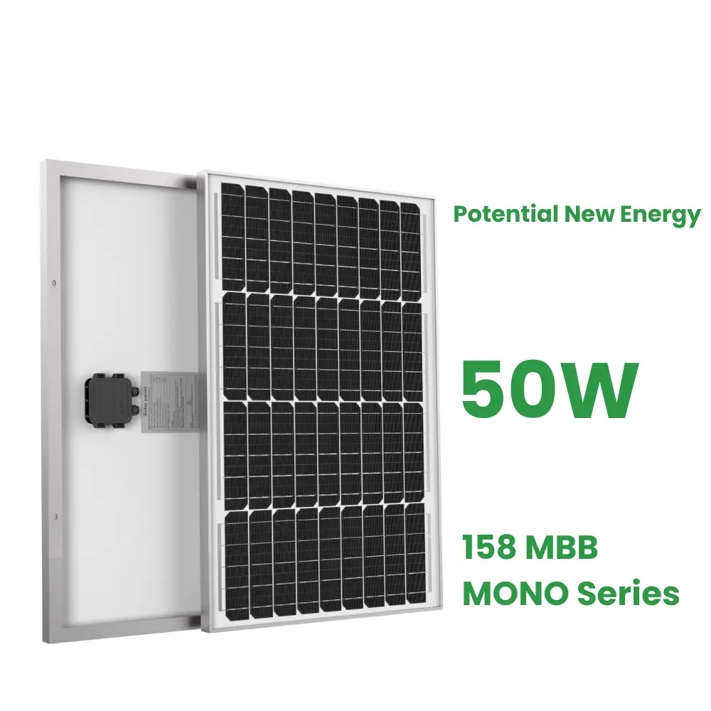 Potentiële Nieuwe Energie Micro Paneles Solares Mono Cristalino De 50W Dia In Zonnepaneel Extrusies