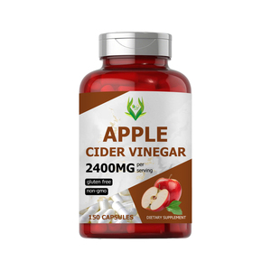 Capsules de vinaigre de cidre de pomme de qualité alimentaire, marque privée OEM, très vendues, sans gluten, favorisant la perte de poids, avec capsule en gélatine - Product Image 1