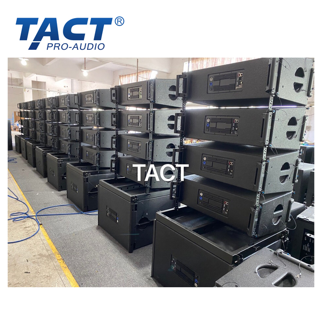 Dual 8 Inch Powered Active Line Array Powered Speakers with DSP Amplifier for Indoor Outdoor Events Concerts