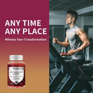 Complément alimentaire en gommes à la créatine monohydrate de 5000 mg à la saveur fraise, en gros, OEM, marque privée, pour la <span class=keywords><strong>croissance</strong></span> musculaire, avec vitamine B12 - Product Image 5