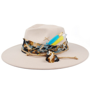 <span class=keywords><strong>Chapeau</strong></span> formel unisexe en polyester avec plume <span class=keywords><strong>et</strong></span> décoration en tissu coloré, parfait <span class=keywords><strong>pour</strong></span> les mariages, les fêtes <span class=keywords><strong>et</strong></span> les événements cérémoniels - Product Image 5
