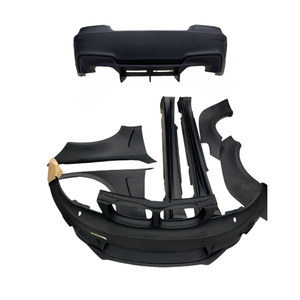 Kit de carrosserie large de voiture de prix usine pour 2007-2011 <span class=keywords><strong>Bmw</strong></span> série <span class=keywords><strong>1</strong></span> E82 E88 à 1M Style fibre de verre avant pare-chocs arrière jupes latérales ailes - Product Image 3