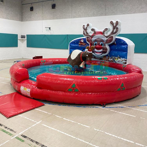 Juegos inflables de rodeo mecánico con forma de reno Rudolph para fiestas infantiles de calidad comercial al por mayor - Product Image 2