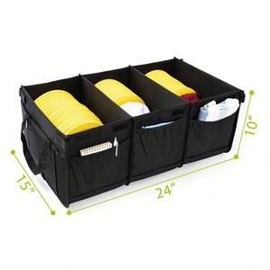 Bolsa de Almacenamiento para Disc Golf con Cubierta, Gran Capacidad, con 3 Divisores y 10 Bolsillos Laterales - Product Image 2