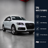 Film de protection de peinture TPU WrapMaster 1,52*15m, couleur personnalisée, PPF brillant blanc à violet, anti-UV, durable, film de protection de voiture coloré