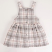 Set di abiti da bambina personalizzati in fabbrica Casual per bambini vestiti a quadri per l'inverno