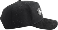 Casquette de baseball G5 de haute qualité avec strass noirs, patch croix en métal argenté, style gothique streetwear, casquette snapback Gorras