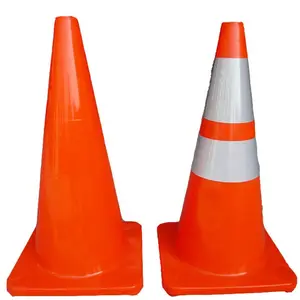 Fabrik preis Hohe Qualität Mini 28 "Safe Cone Kunststoff 700mm PVC orange Verkehrs kegel Kostüm