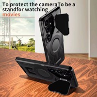 Nouvelle coque de téléphone hybride antichoc pour Samsung S26 Ultra 2 en 1, coque magnétique en TPU et PC avec protection d'objectif en métal