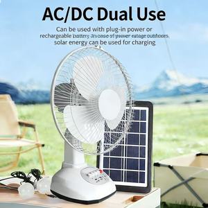 モダンな12インチ、14インチ、16インチのソーラーファン、大容量バッテリー、高品質USB、OEM/ODM対応、屋外キャンプ用充電式ソーラースタンドファン - Product Image 2