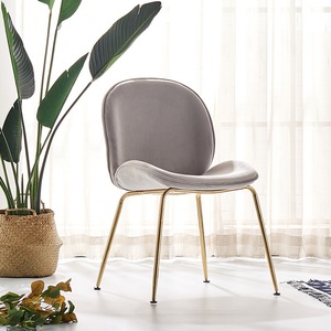 <span class=keywords><strong>Chaise</strong></span> de salle à manger moderne en <span class=keywords><strong>velours</strong></span> vert rose avec pieds évasés pour meubles de salle à manger à la maison - Product Image 1