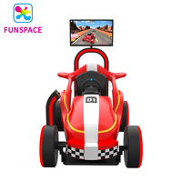 Aire de jeux intérieure d'attractions 9D VR parc à thème Arcade Adult Kids Racing Car Driving Simulator Vr Game Machine