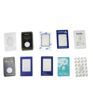 Maßgefertigte Fälschungssichere Kanadische Gold-Ahornblatt Selbstklebende Sicherheitsverpackung Blisterkarte für 21mm Runde Münzen - Product Image 6