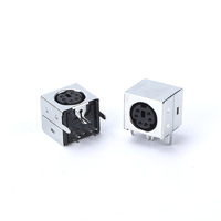 Connecteur de prise femelle Mini DIN PS2 pour souris, type 603, à angle droit