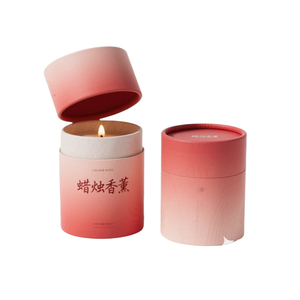 Custom Craft Paper Tube with Gold <b>Foil</b> for Scented Candle Packaging Recyclable Hot Stamping Decorative Gift Box - Product Image 5