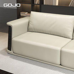 यूरोपीय लक्जरी चमड़े के कार्यालय सोफे ने स्वागत क्षेत्र, घर कार्यालय और वाणिज्यिक उपयोग के लिए आधुनिक अनुभागीय लाउंज सोफे सेट किया - Product Image 5