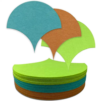 Design moderne coquille et poisson forme PET feutre acoustique carreaux muraux insonorisant chambre d'enfants salle de classe décor Akupanel
